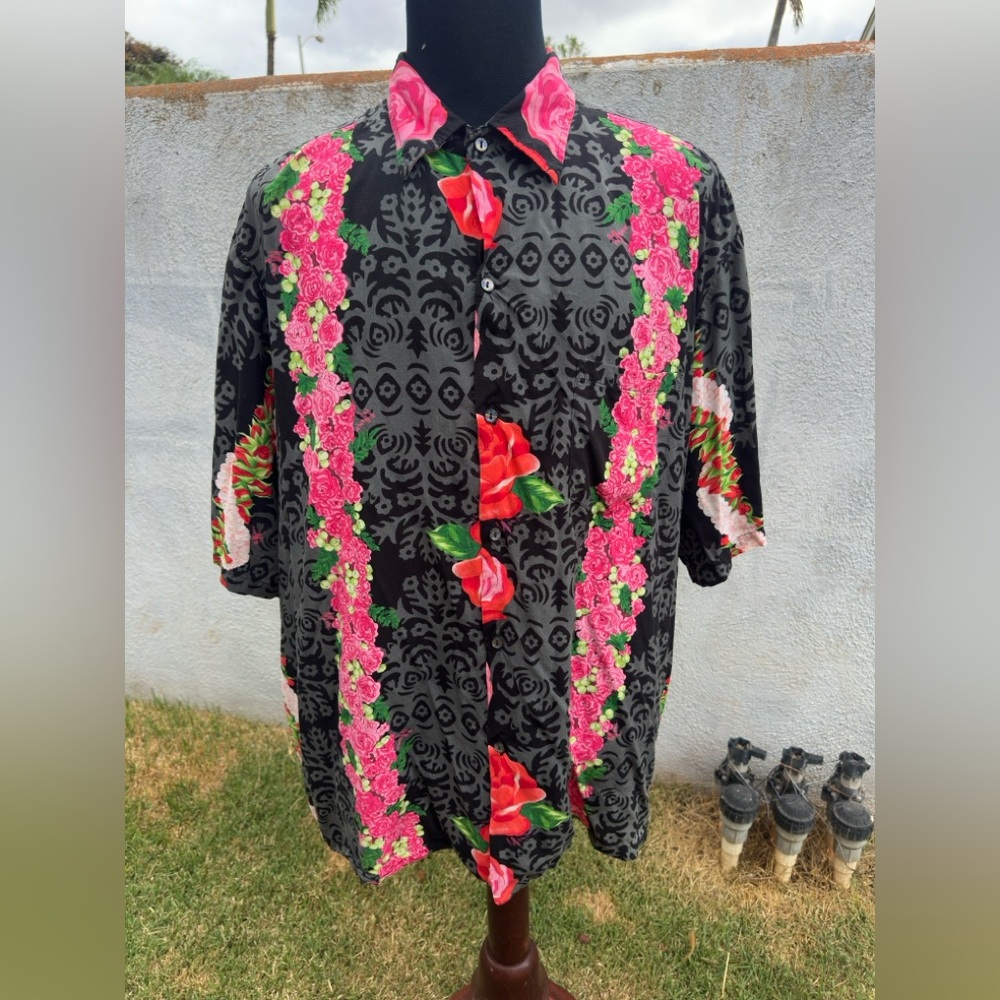 Vintage Mamo Howell Hawaiian Shirt Floral Men's 5XL